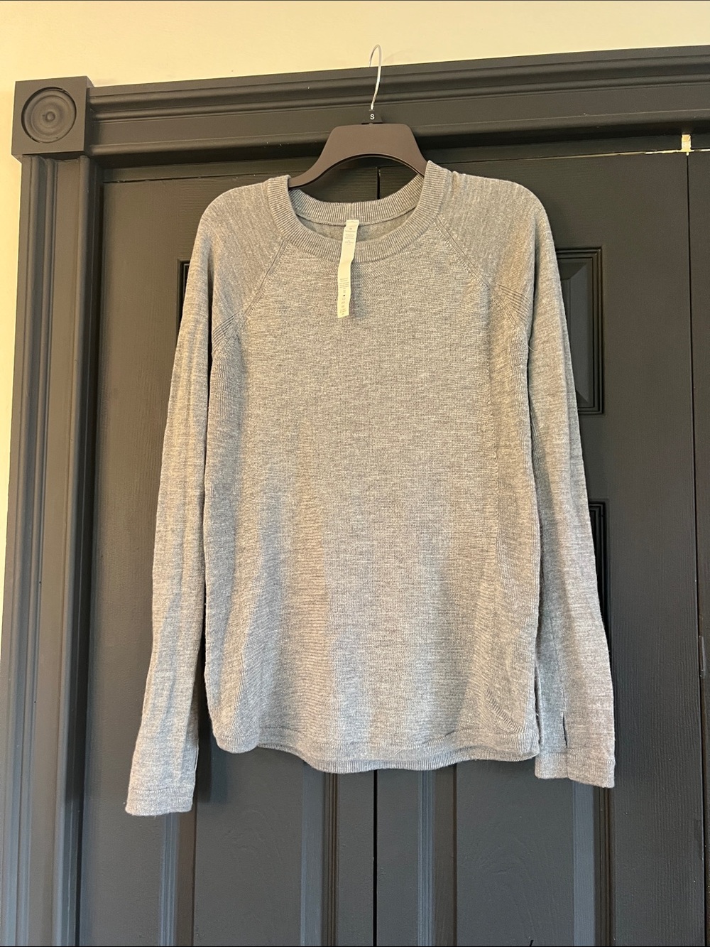lululemon athletica Heather Gray Merino Wool Crew Sweater